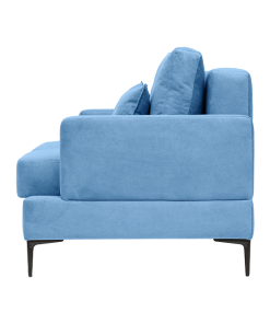 Диван Оскар в ткани категории 2, пружинный блок — вид слева