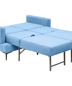 Диван Оскар в ткани категории 2, пружинный блок — в разложенном виде