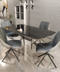 СТОЛ ОЛИМП раздвижной с центральной вкладкой и фальшбортом