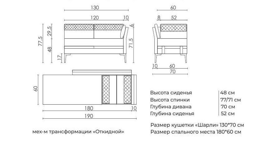 Кушетка Глория плюс — изображение 6